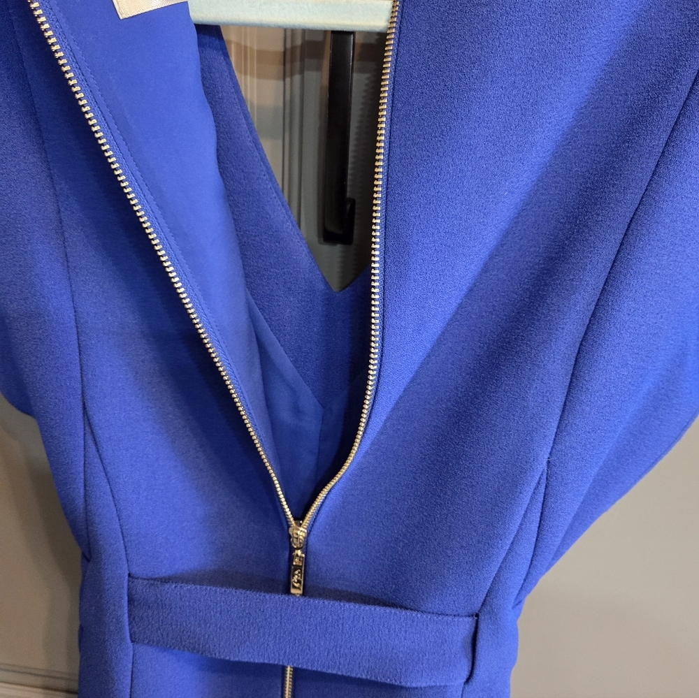 Eliza J Size 8 Elegant Blue Dress - Picture 5 of 9